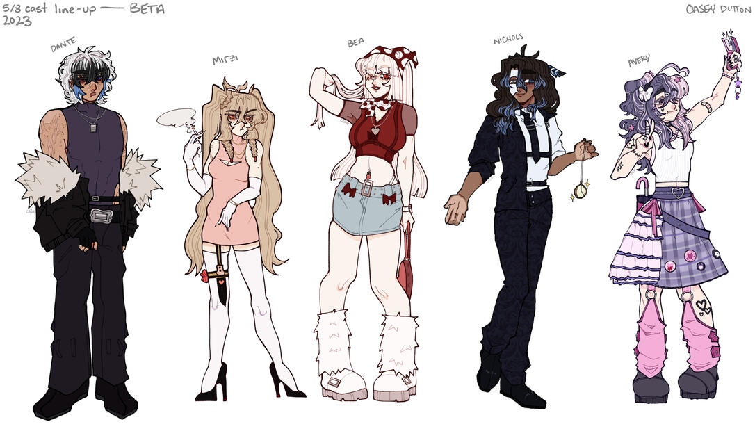 Character Line-up - TGhnD